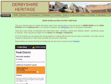 Tablet Screenshot of derbyshireheritage.co.uk